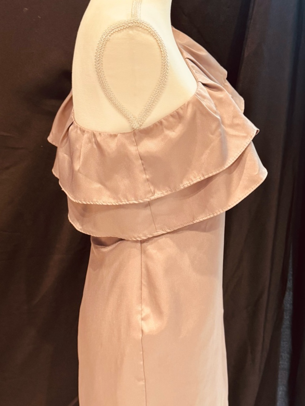 Apostrophe One-Shoulder Ruffle Dress - Picture 2 of 6